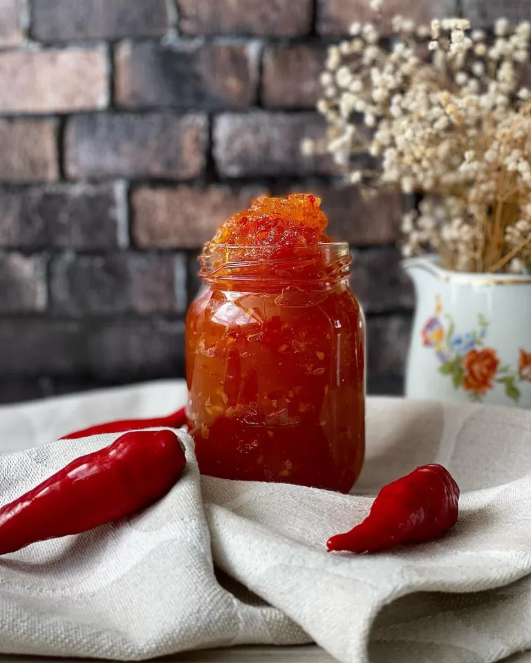 Receita de Geleia de pimenta com maçã