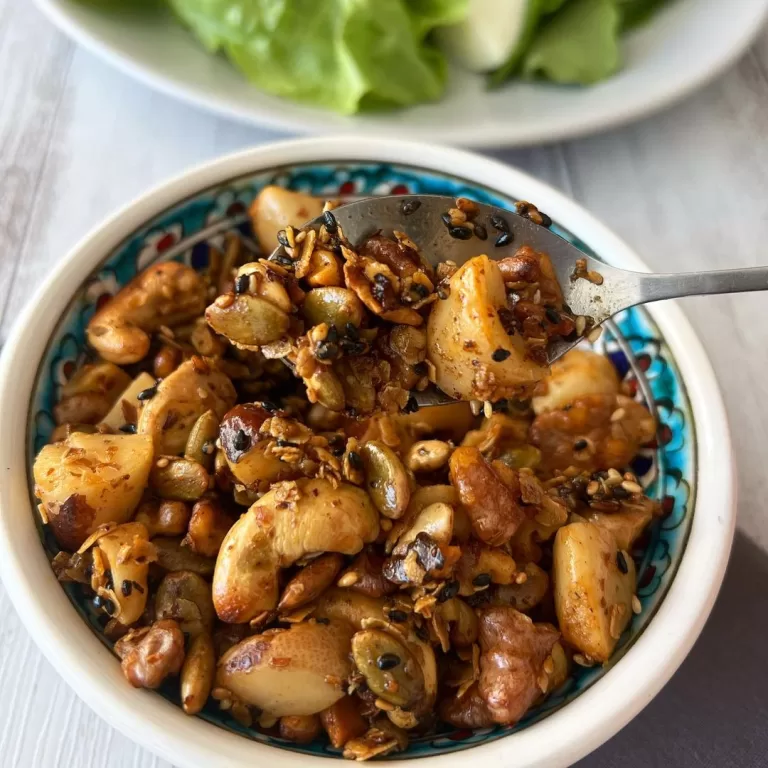 Receita de Granola salgada na frigideira