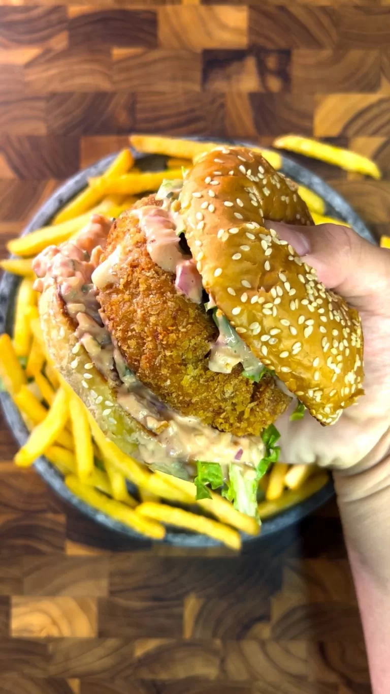 Receita de Hambúrguer de frango com bacon