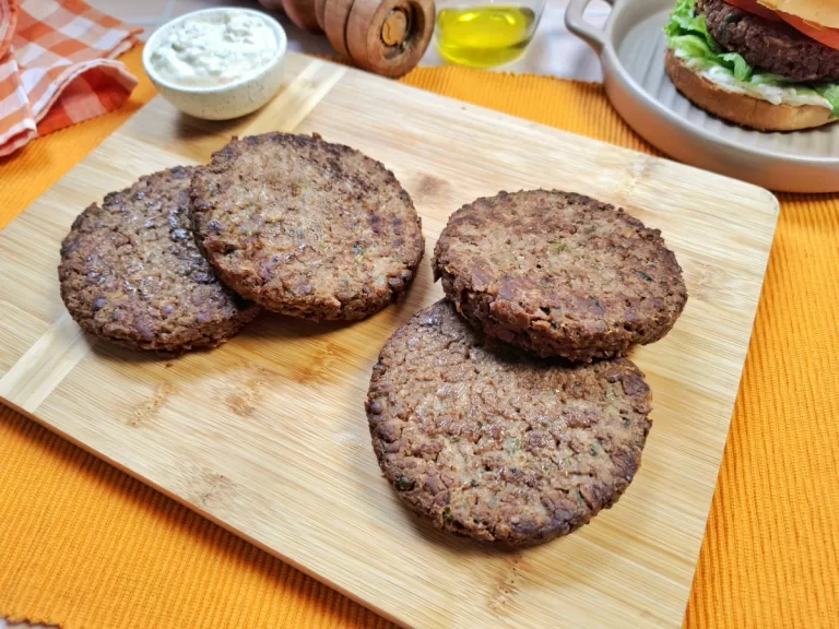 Receita de Hambúrguer vegetariano de soja