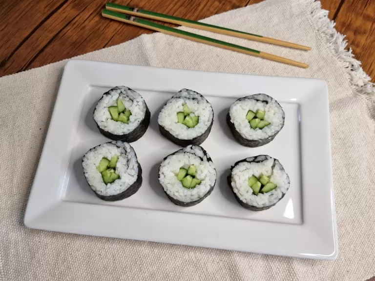 Receita de Hossomaki de pepino