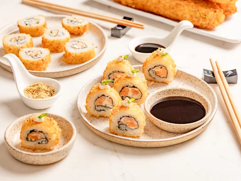 Receita de Hot roll de salmão