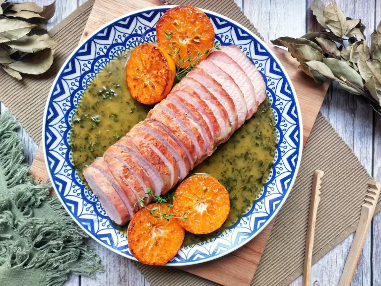 Receita de Lombo suíno ao molho de vinho do Porto