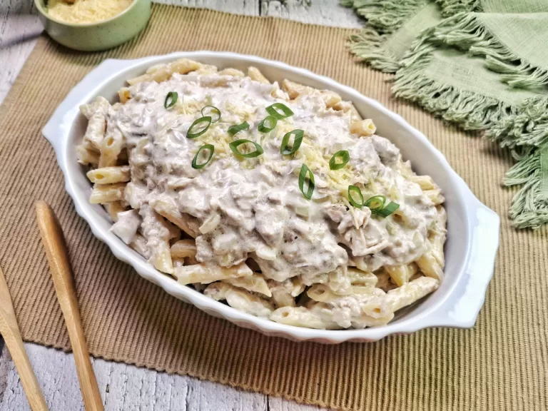 Receita de Macarrão cremoso com atum