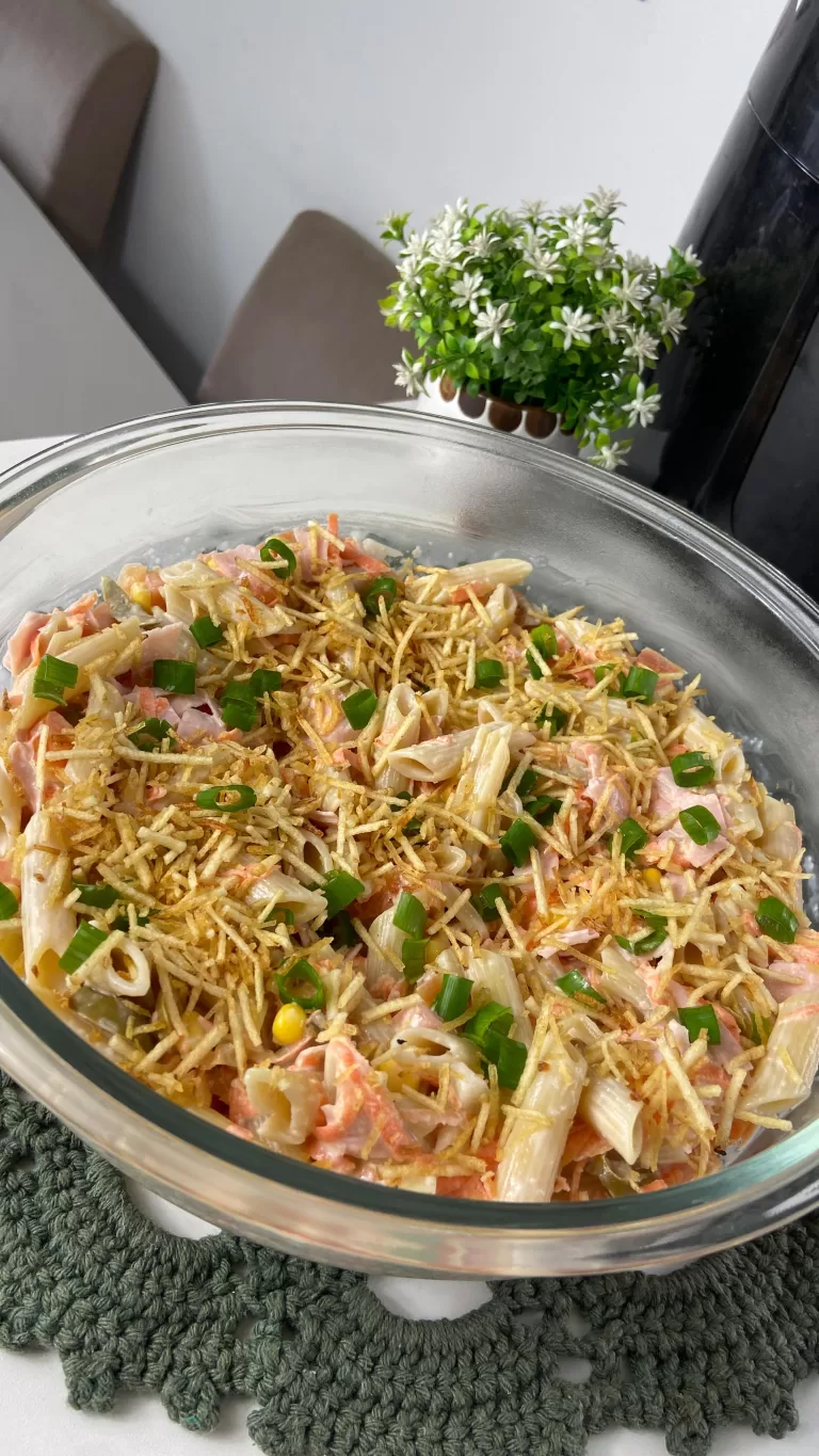 Receita de Macarronese com creme de alho
