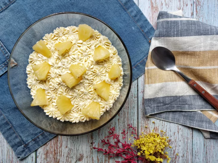 Receita de Pavê de abacaxi