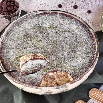 Pavê de chocolate e limão com Ninho