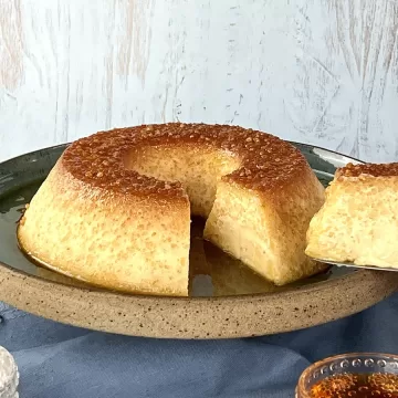 Pudim de tapioca cremoso