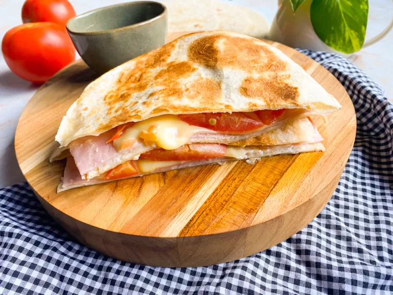 Receita de Quesadilla com presunto