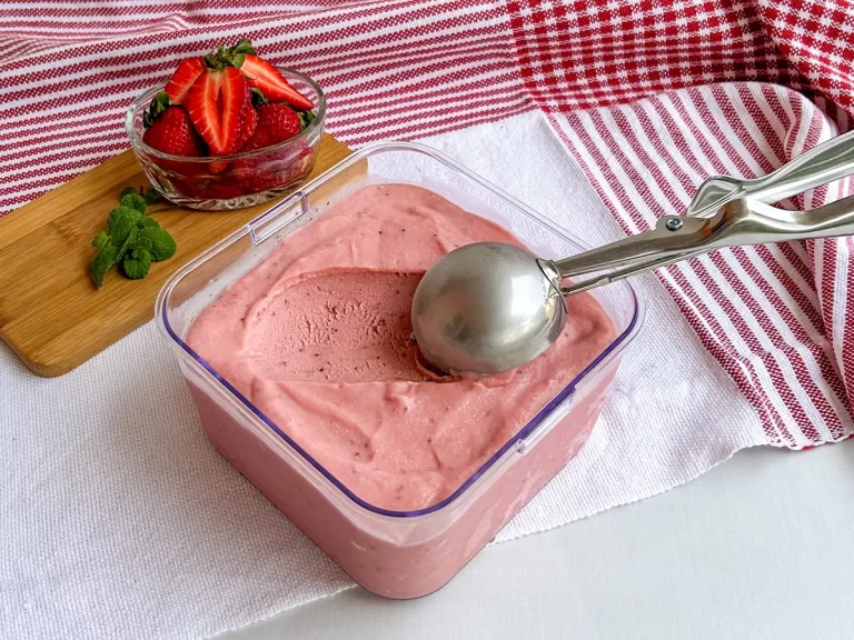 Receita de Sorvete de morango