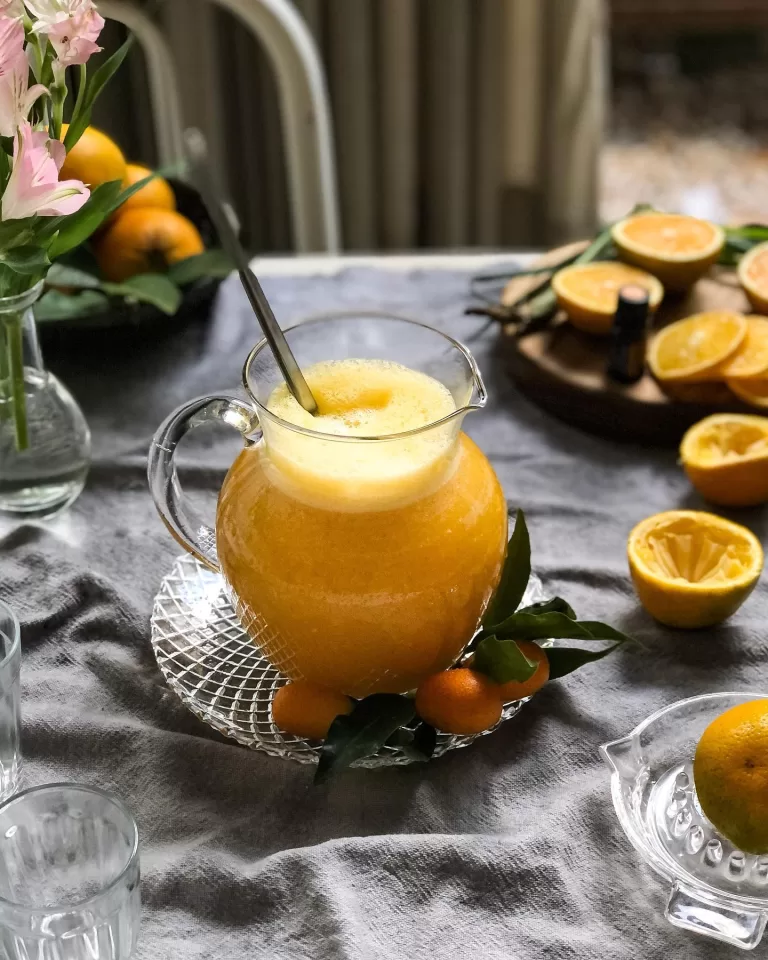 Receita de Suco de laranja com erva-cidreira