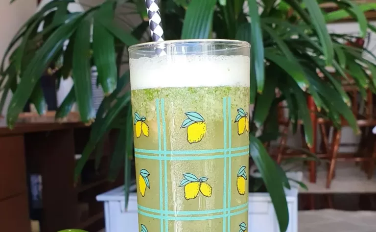 Receita de Suco de limão com gengibre e hortelã