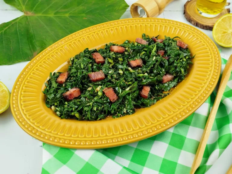 Receita de Taioba refogada