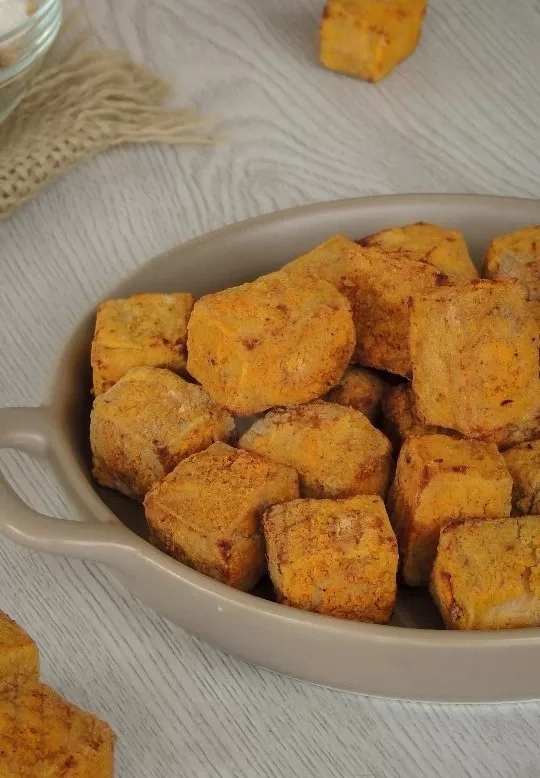 Receita de Tofu crocante na airfryer