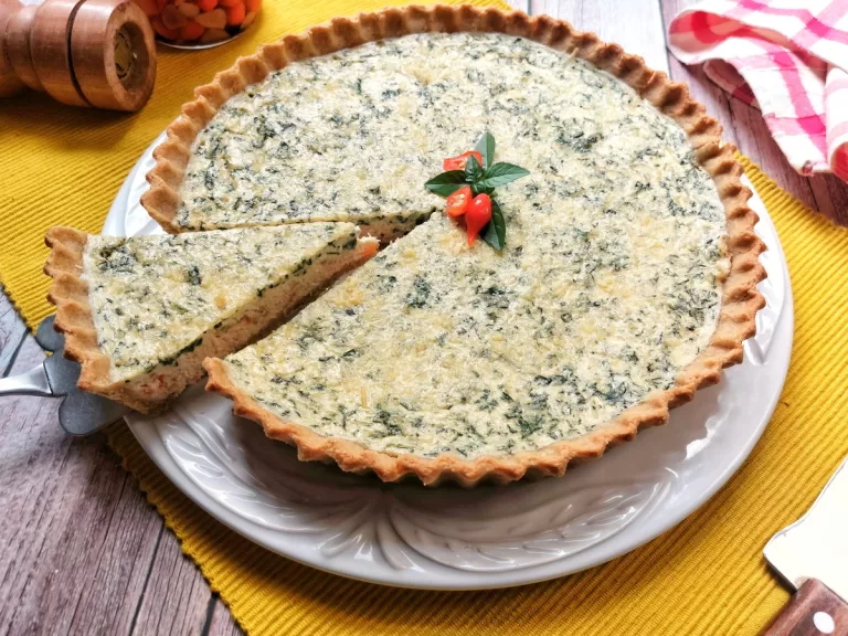 Receita de Torta de frango com espinafre